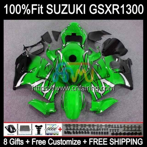 Injection OEM For SUZUKI Hayabusa GSXR 1300 GSXR1300 GSXR-1300 96 97 98 99 00 01 GSX Green black R1300 2002 2003 2004 2005 2006 2007 Fairing 63HM.61