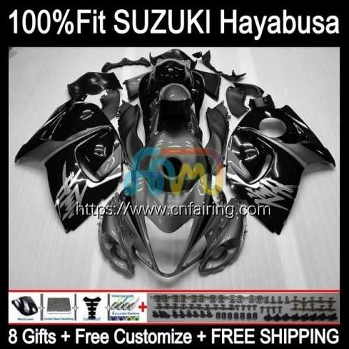 Injection For SUZUKI GSXR-1300 GSXR1300 Hayabusa 2014 2015 2016 2017 2018 2020 13 GSX-R1300 GSXR 1300 08 09 10 11 12 OEM Fairing Grey Black 66HM.107