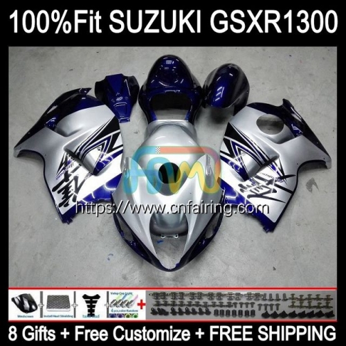 Injection For SUZUKI GSX-R1300 GSXR1300 Hayabusa 2002 2003 2004 2005 2006 2007 GSXR 1300 GSX R1300 96 97 98 99 00 01 OEM Fairing 63HM.154 Silvery Blue