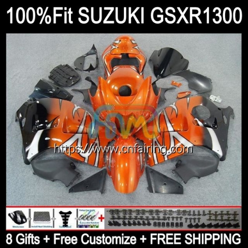 OEM Injection For SUZUKI GSXR1300 Hayabusa GSXR 1300 GSXR-1300 1996 1997 1998 1999 2000 2001 GSX R1300 Orange Black 02 03 04 05 06 07 Fairing 64HM.32