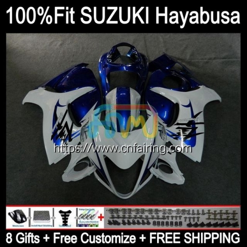 Injection For SUZUKI GSXR-1300 White blue GSXR1300 Hayabusa 2014 2015 2016 2017 2018 2020 13 GSX-R1300 GSXR 1300 08 09 10 11 12 OEM Fairing 66HM.66