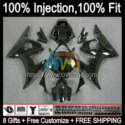 Injection Mold OEM Bodys For YAMAHA YZF R6S 600CC YZF 600 CC 2006 2007 2008 2009 Bodywork Black&Flames YZFR6S YZF-R6S 06 07 08 09 Fairing Kit 69HM.78