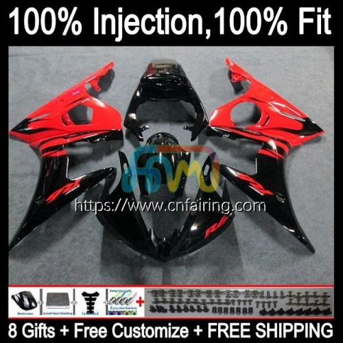 Injection Mold Body For YAMAHA YZF R6S 600CC YZF 600 CC Bodywork Red Flames YZFR6S 06 07 08 09 YZF-R6S 2006 2007 2008 2009 OEM Fairings Kit 69HM.19