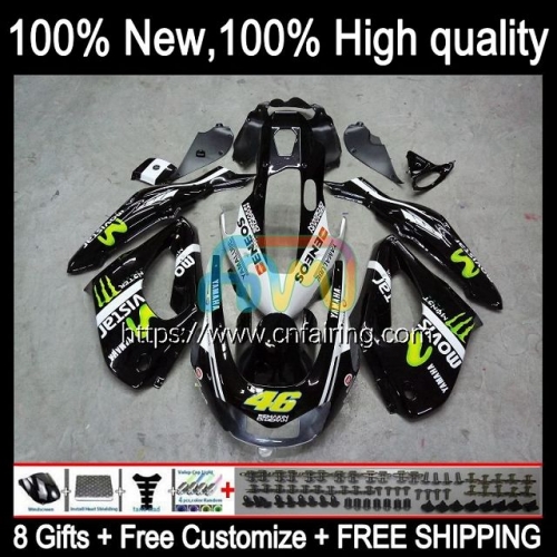 Body For YAMAHA Thunderace YZF-1000R YZF1000 R YZF 1000R 1000 R 1996 1997 1998 1999 2000 2001 YZF1000R 02 03 04 05 06 07 Fairing Movistar Black 73HM.0