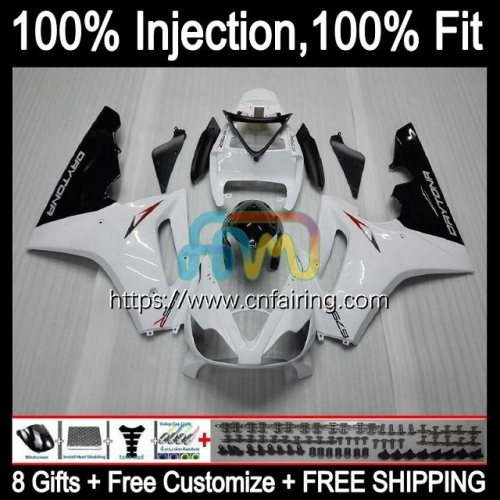 Injection mold Body For Triumph Daytona White black 675 675R 02 03 04 05 06 07 08 Daytona675 2002 2003 2004 2005 2006 2007 2008 OEM Fairings 70HM.4