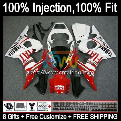 Injection Mold OEM Bodys For YAMAHA YZF R6S 600CC YZF 600 CC 2006 2007 2008 2009 Bodywork YZFR6S YZF-R6S 06 07 08 09 Fairing RED FIAT hot Kit 69HM.72