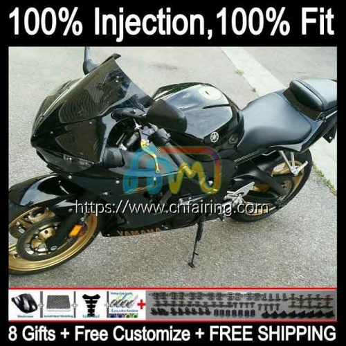 OEM Injection Mold For YAMAHA YZF-R6 YZF600 YZF 600 R 6 CC 2003 2004 2005 Body YZF-600 YZF R6 600CC YZFR6 03 04 05 Full Stock Black Fairing 68HM.65