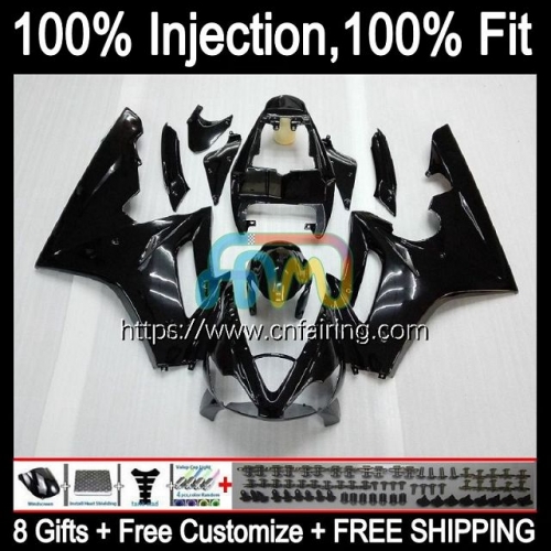 Injection mold Body For Triumph Daytona ALL Black HOT 675 675R 02 03 04 05 06 07 08 Daytona675 2002 2003 2004 2005 2006 2007 2008 OEM Fairings70HM.22