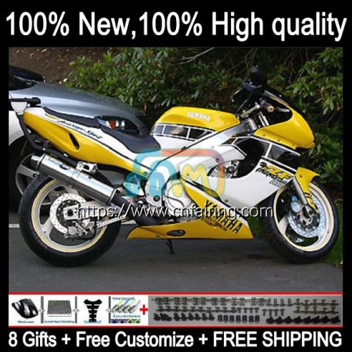 Body For YAMAHA YZF1000R Thunderace YZF-1000R YZF 1000R 1000 R Yellow White 96 97 98 99 00 01 YZF1000 R 2002 2003 2004 2005 2006 2007 Fairing 72HM.50