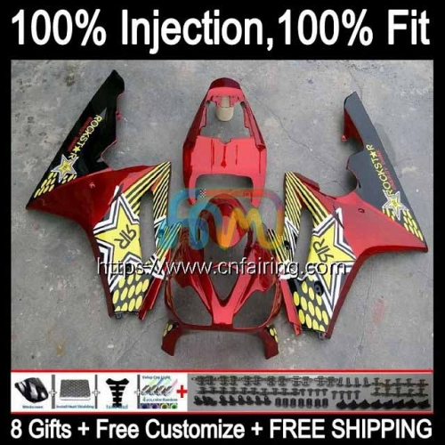 Injection mold Body For Triumph Daytona 675 675R 02 03 04 05 06 07 08 Daytona675 Metallic Red 2002 2003 2004 2005 2006 2007 2008 OEM Fairings 70HM.9