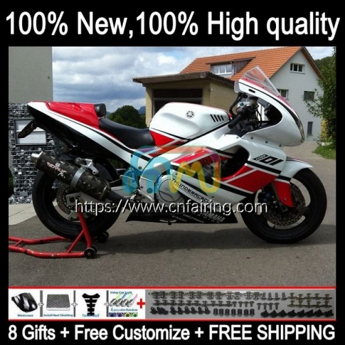 Body For YAMAHA Thunderace YZF-1000R YZF1000 R YZF 1000R White red 1000 R 1996 1997 1998 1999 2000 2001 YZF1000R 02 03 04 05 06 07 Fairing 73HM.13