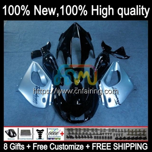 Body For YAMAHA YZF1000R Thunderace YZF-1000R YZF 1000R Silver black 1000 R 96 97 98 99 00 01 YZF1000 R 2002 2003 2004 2005 2006 2007 Fairing 72HM.44