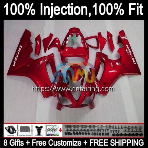 Injection mold For Triumph Daytona 675 675R 2002 2003 2004 2005 2006 2007 2008 Bodys Daytona675 02 03 04 05 06 07 08 OEM Metallic Red Fairing 70HM.90