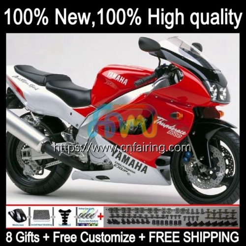 Body For YAMAHA Thunderace White red YZF-1000R YZF1000 R YZF 1000R 1000 R 1996 1997 1998 1999 2000 2001 YZF1000R 02 03 04 05 06 07 Fairing 73HM.1