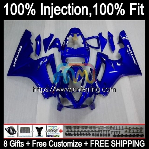Injection mold Body For Triumph Daytona 675 675R 02 03 04 05 06 07 08 Daytona675 2002 2003 2004 2005 2006 2007 2008 Factory Blue OEM Fairings 70HM.8