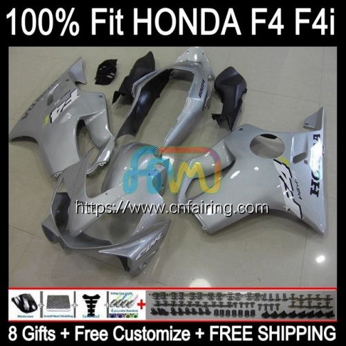 Injection OEM For HONDA CBR 600 FS 600 F4i F 4i CC 600CC 2004 2005 2006 2007 Gloss Silver CBR600 F4i CBR 600F4i CBR600F4i 04 05 06 07 Fairing 75HM.126