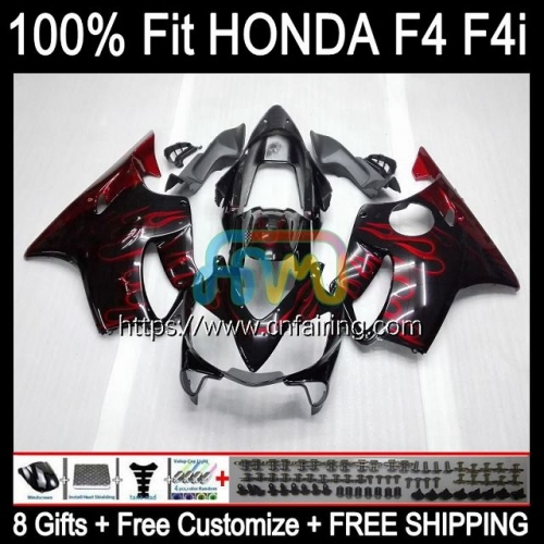OEM Injection Mold For HONDA CBR600 F4 FS Red Flames CBR 600F4 CBR 600 FS 600CC 1999 2000 Body CBR600F4 CBR 600 F4 F 4 RR CC 99 00 Fairing 74HM.97