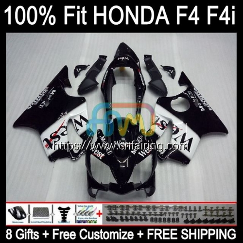 OEM Injection Mold For HONDA CBR600 F4 FS CBR 600F4 CBR 600 FS 600CC 1999 2000 Body CBR600F4 CBR 600 F4 F 4 RR Black West CC 99 00 Fairing 74HM.115