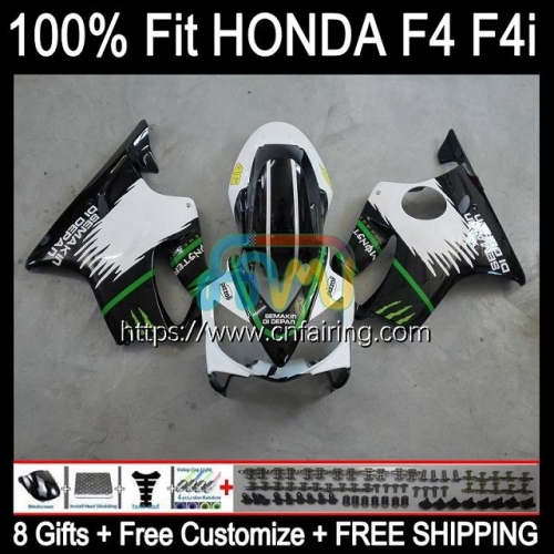 Injection For HONDA CBR600F4i CBR White black 600 FS 600 F4i F 4i CC 600CC CBR600 F4i 04 05 06 07 CBR 600F4i 2004 2005 2006 2007 OEM Fairing 75HM.83