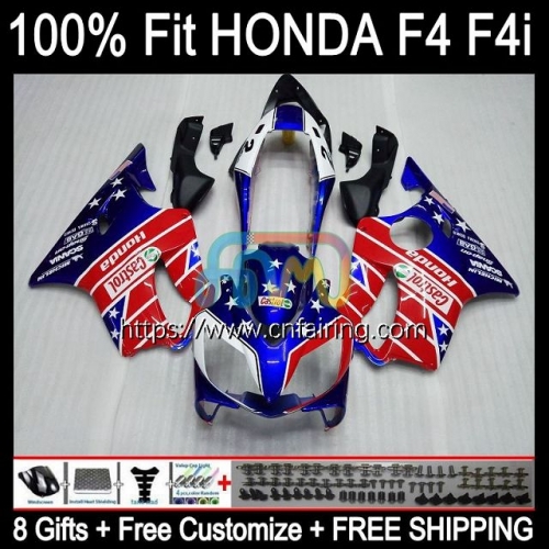 Injection OEM For HONDA CBR 600 FS 600 F4i F 4i CC 600CC 2004 2005 2006 2007 Red blue hot CBR600 F4i CBR 600F4i CBR600F4i 04 05 06 07 Fairing 75HM.116