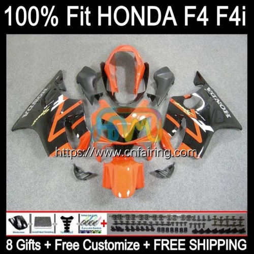 Injection For HONDA CBR600F4i CBR 600 FS 600 F4i F 4i CC 600CC CBR600 F4i 04 05 06 07 CBR 600F4i 2004 2005 2006 2007 Black Orange OEM Fairing 75HM.51