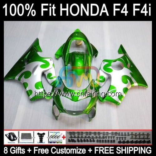 Injection OEM For HONDA CBR 600 FS 600 F4i F 4i CC 600CC 2004 2005 2006 2007 CBR600 F4i CBR 600F4i CBR600F4i 04 05 06 07 Fairing 75HM.93 White green