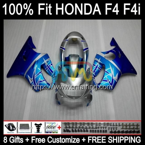 Injection For HONDA CBR600F4i CBR 600 FS 600 F4i F 4i CC 600CC CBR600 F4i 04 05 06 07 CBR 600F4i Silver blue 2004 2005 2006 2007 OEM Fairing 75HM.91