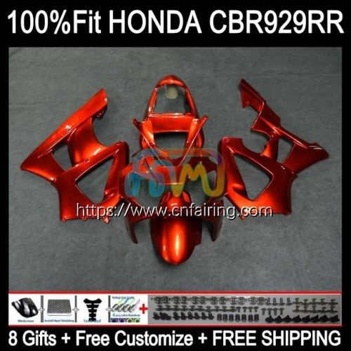 Injection OEM For HONDA CBR 900 929 RR CC CBR900 RR CBR900RR CBR929RR Body CBR ALL Orange 900RR CBR929 RR 00 01 CBR 929RR 2000 2001 Fairing 78HM.29