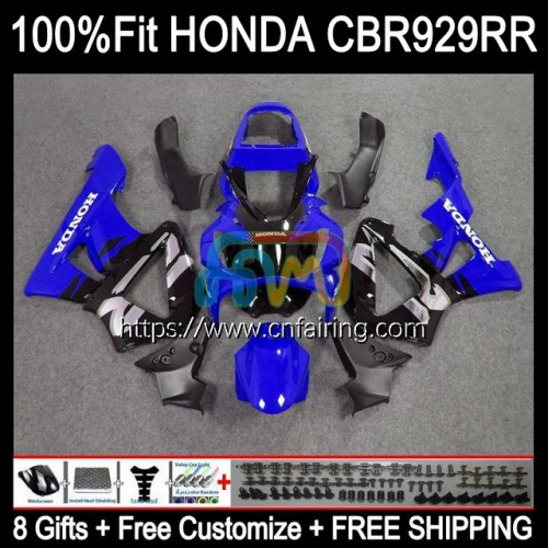 Injection OEM For HONDA CBR 900 929 RR CC CBR900 RR CBR900RR CBR929RR Body CBR 900RR CBR929 RR 00 01 Blue black CBR 929RR 2000 2001 Fairing 78HM.22