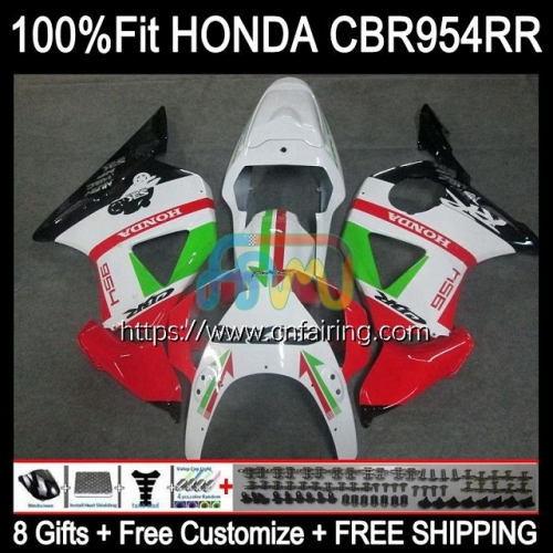 OEM Injection For HONDA CBR 900 954 RR CC CBR900RR CBR954RR 2002 2003 Body CBR900 RR CBR954 White red RR CBR 900RR CBR 954RR 02 03 Fairing 77HM.49