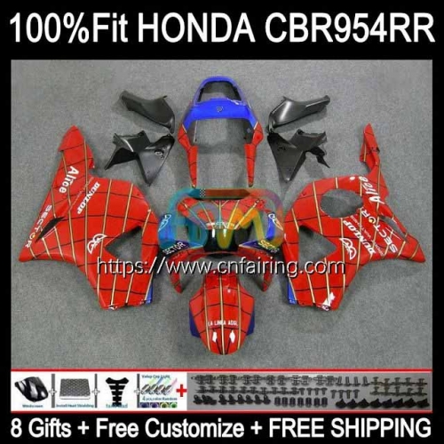 Injection Body For HONDA CBR900RR CBR954RR CBR 900 954 RR CC CBR900 RR CBR954 RR CBR 900RR Spider-Man 02 03 CBR 954RR 2002 2003 OEM Fairing 77HM.19