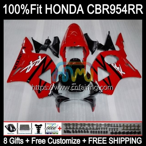 OEM Injection For HONDA CBR 900 954 RR CC CBR900RR CBR954RR 2002 2003 Body CBR900 RR CBR954 Red black RR CBR 900RR CBR 954RR 02 03 Fairing 77HM.66