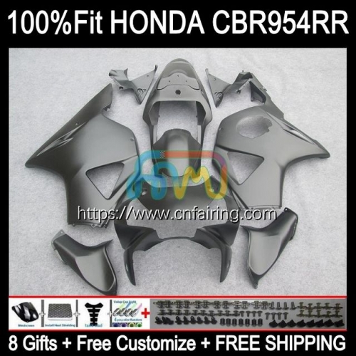 OEM Injection For HONDA CBR 900 954 RR CC CBR900RR CBR954RR 2002 2003 Body CBR900 RR CBR954 RR CBR 900RR CBR 954RR 02 03 Flat Black Fairing 77HM.46