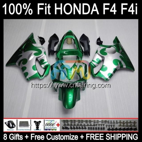 Injection Body For HONDA CBR600F4i CBR600 F4i FS CBR 600 F4i F 4i CC 2001 2002 2003 CBR 600 FS 600CC White green 600F4i 01 02 03 OEM Fairing 76HM.73