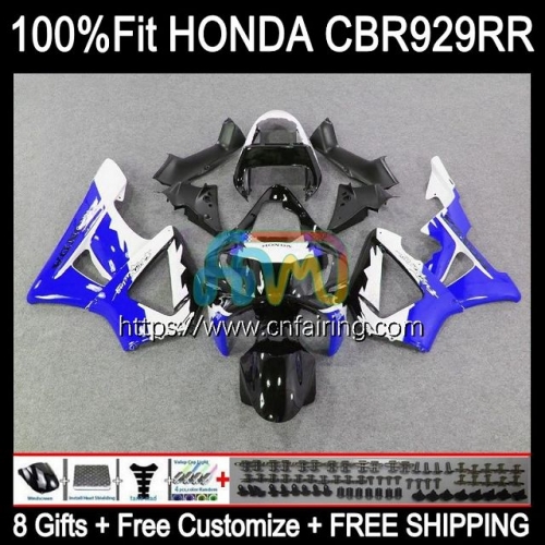 Injection OEM For HONDA CBR Blue black 900 929 RR CC CBR900 RR CBR900RR CBR929RR Body CBR 900RR CBR929 RR 00 01 CBR 929RR 2000 2001 Fairing 78HM.23