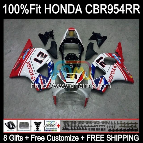 OEM Injection For HONDA CBR 900 954 RR CC Red blue hot CBR900RR CBR954RR 2002 2003 Body CBR900 RR CBR954 RR CBR 900RR CBR 954RR 02 03 Fairing 77HM.87