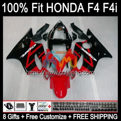 Injection Body For HONDA RED BLACK CBR600F4i CBR600 F4i FS CBR 600 F4i F 4i CC 2001 2002 2003 CBR 600 FS 600CC 600F4i 01 02 03 OEM Fairing 76HM.67