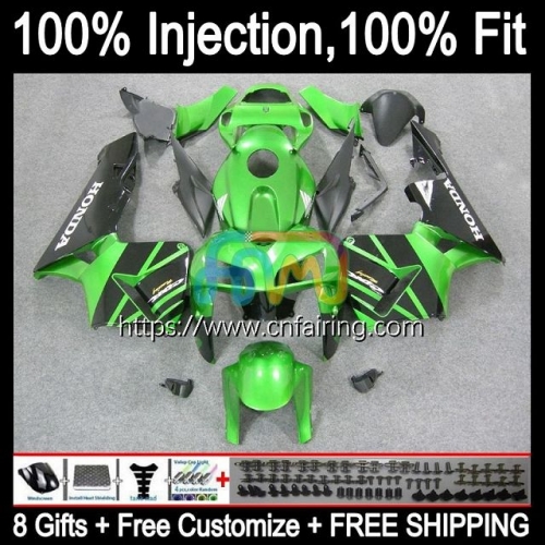 Injection Mold Body For HONDA CBR600RR CBR600F5 CBR 600RR 600F5 600CC CC CBR600 RR F5 05 06 CBR 600 RR CC 2005 2006 OEM Green black Fairings 81HM.70