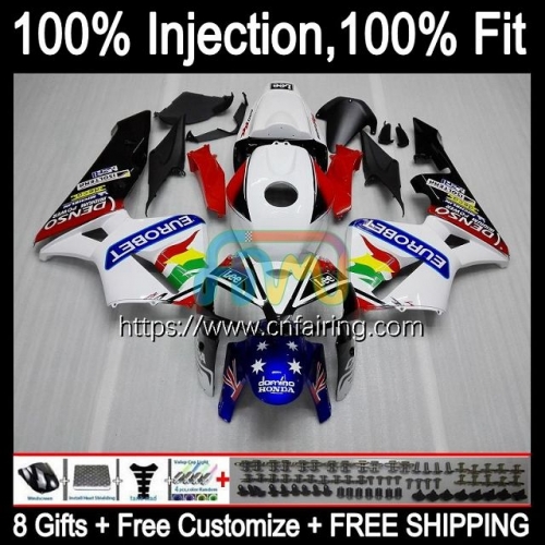 Body Injection Mold For HONDA CBR600F5 Red blue hot CBR 600RR 600F5 600CC CC 2005 2006 CBR600RR CBR600 RR F5 CBR 600 RR CC 05 06 OEM Fairing 81HM.125