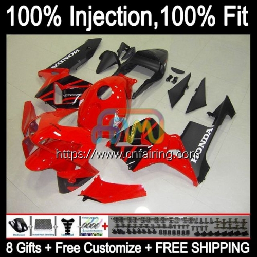 Injection Mold OEM For HONDA CBR600RR CBR 600RR 600F5 600CC CC 2003 2004 Factory Red Bodys CBR600F5 CBR600 RR F5 CBR 600 CC RR 03 04 Fairing 80HM.111