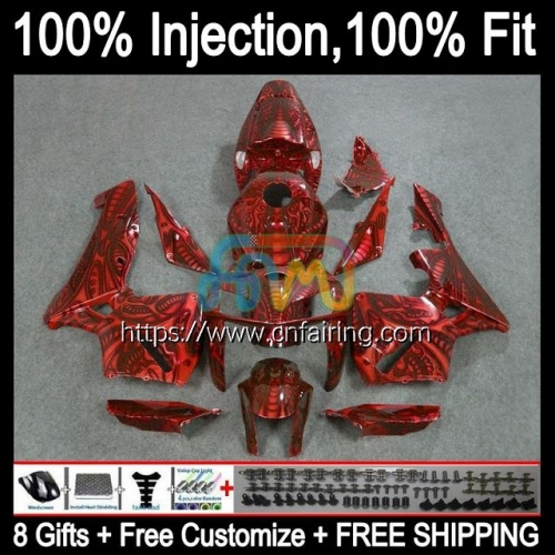 Body Injection Mold For HONDA CBR600F5 CBR 600RR 600F5 600CC CC 2005 2006 CBR600RR CBR600 RR All Red hot  F5 CBR 600 RR CC 05 06 OEM Fairing 81HM.144