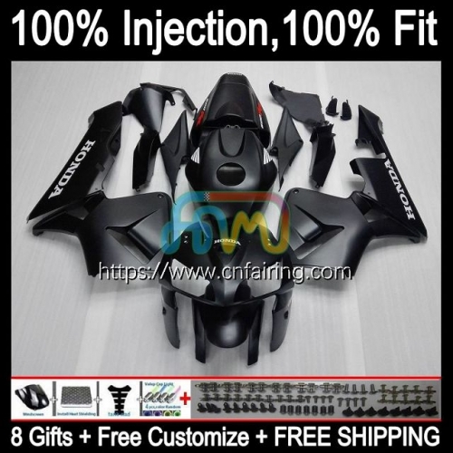 Body Injection Mold For HONDA CBR600F5 CBR 600RR 600F5 600CC CC 2005 2006 CBR600RR CBR600 RR F5 CBR 600 RR Matte Black CC 05 06 OEM Fairing 81HM.123