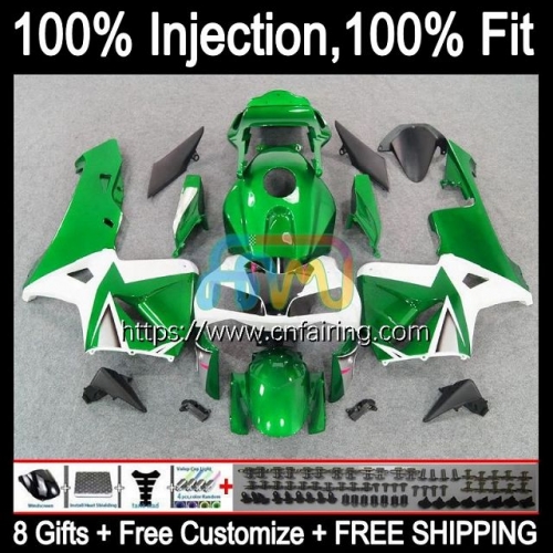 Injection Mold For HONDA CBR 600RR 600F5 600CC White green CC Body CBR600RR CBR600F5 CBR600 RR F5 03 04 CBR 600 CC RR 2003 2004 OEM Fairings 80HM.11