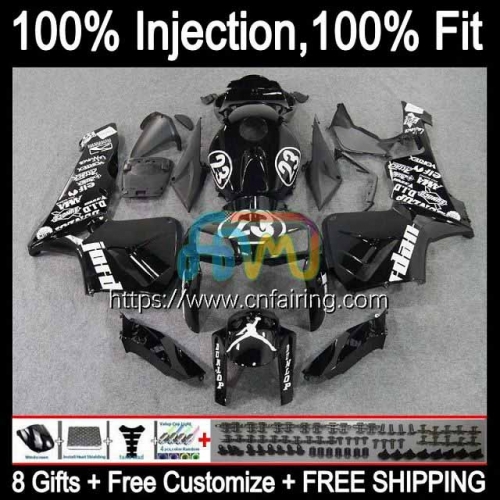 Injection Mold Body For HONDA White black CBR600RR CBR600F5 CBR 600RR 600F5 600CC CC CBR600 RR F5 05 06 CBR 600 RR CC 2005 2006 OEM Fairings 81HM.8