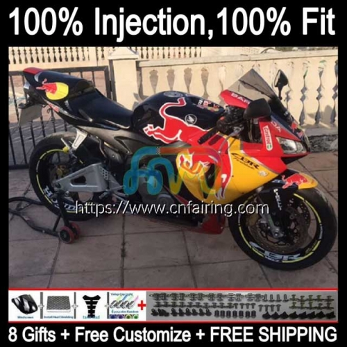 OEM Injection Mold For HONDA CBR 600 RR CC Yellow Blue CBR600RR CBR 600RR 600F5 600CC Body CBR600 RR F5 07 08 CBR600F5 2007 2008 Fairing Kit 83HM.177