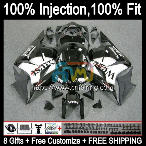 Injection Bodys For HONDA CBR600RR CBR 600RR 600CC 600F5 CBR 600 RR CC F5 09 10 11 12 CBR600 RR 2009 2010 2011 2012 Black West OEM Fairings 84HM.42