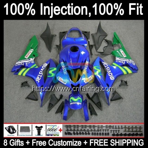 Injection Mold OEM For HONDA CBR 600 Movistar Blue RR CC CBR 600RR 600F5 600CC 2007 2008 Body CBR600 RR F5 CBR600RR CBR600F5 07 08 ABS Fairing 83HM.58