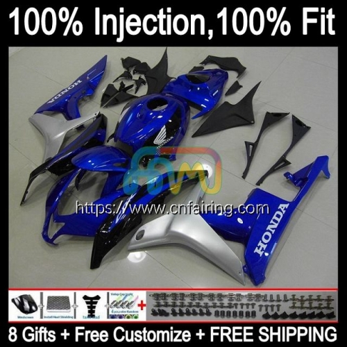 Injection Mold OEM For HONDA Blue black CBR 600 RR CC CBR 600RR 600F5 600CC 2007 2008 Body CBR600 RR F5 CBR600RR CBR600F5 07 08 ABS Fairing 83HM.129