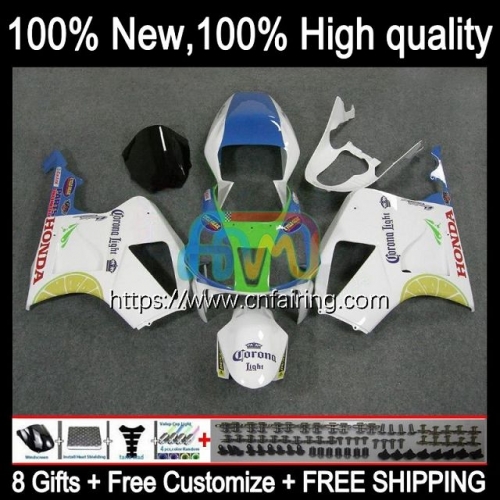 Body Kit For HONDA VTR1000 RC51 SP1 SP2 White blue VTR-1000 00 01 02 03 04 05 06 RTV1000 VTR 1000 2000 2001 2002 2003 2004 2005 2006 Fairing 82HM.30