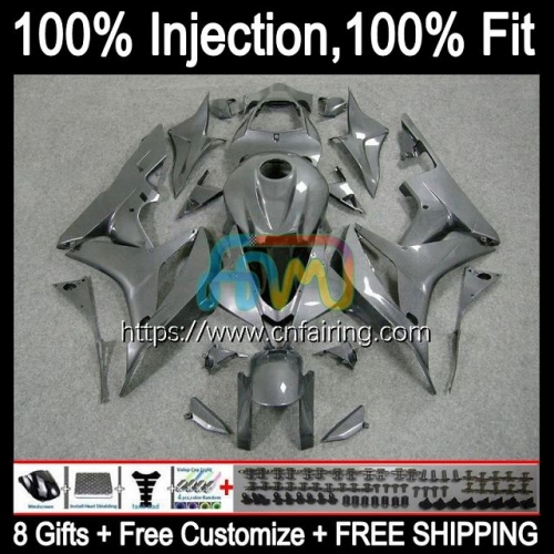 OEM Injection Mold For HONDA CBR 600 RR CC CBR600RR CBR 600RR 600F5 Glossy Grey 600CC Body CBR600 RR F5 07 08 CBR600F5 2007 2008 Fairing Kit 83HM.14